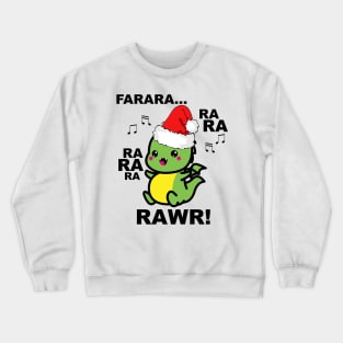 Funny Baby Dinosaur Christmas T Rex Men Boys Kids Xmas Gift Crewneck Sweatshirt